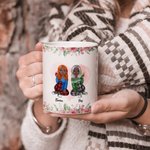 Meilleurs amis personnalisés vous serez toujours ma personne tasse en céramique blanche cadeaux Bestie pour les femmes poignée de type C