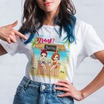 Personnalisé Beach Bar Girls Besties Vacation Party Are We Drunk T-shirt Cadeau d'anniversaire Usage quotidien