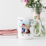 Personnalisé Best Friends Forever Never Apart Travel Together Tasse en céramique blanche Cadeaux pour amis Passe au lave-vaisselle et au micro-ondes