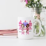 Personalised Funny Besties Friendship Sisters White Ceramic Mug for Bestie Best Friend