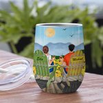 Personalised Couple Love You and ME We Got This Wine Tumbler Birthday with Insulation Effect