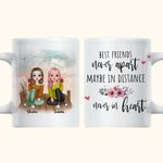 Personalized Best Friends Never Apart White Ceramic Mug Gifts for Friends for Office and Home