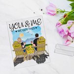Personalised Your and Me We Got This Couple on Chairs Acrylic Plaque Anniversary Gift Acrylic Decoration