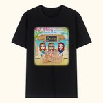 T-shirt personnalisé Best Bitches Besties Celebrate Beach Party Holiday Carnaval Sport