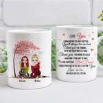 Merci personnalisé pour les cadeaux de tasse en céramique blanche d'arbre de fleur de cerisier debout pour des amis pour le bureau et la maison