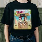 Personnalisé Beach Bar Girls Besties Vacation Party Are We Drunk T-shirt Cadeau d'anniversaire Usage quotidien