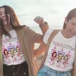 Personlig Besties Girls Party Bar Bistro Celebrate Friendship Gathering T-shirt Basic Unisex T-shirt