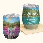 Personalised Couple Love Each Other Since 2020  Wine Tumbler Valentine's Day Suitable for Hot and Cold Liquids