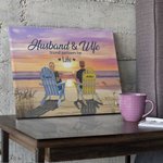 Personalised Couple Beach Holiday Vacation You and Me Poster Frameless Painting Valentine's Day Decorative Painting