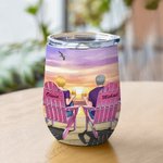 Personligt par älskar att irritera varandra sedan 2020 Wine Tumbler födelsedag 12oz