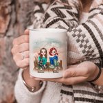 Personalized Life is Better with a Bestie White Ceramic Mug Friendship Gift Coffee Mug