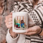 Personalised Best Friends Girlfriends Bestie Christmas Gift White Ceramic Mug Friendship Gift 11oz or 15oz