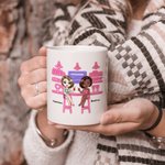 Personalised Funny Besties Friendship Sisters White Ceramic Mug for Bestie Best Friend