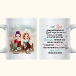 Personalised Best Friends Girlfriends Bestie BFF White Ceramic Mug Gift for Friend Coffee Mug