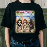 Personalised Best Besties Friendship Seaside Vacation Party T-shirt Birthday Gift Travel