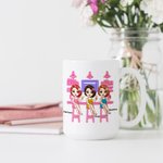 Henkilökohtainen Best Bitches Besties Besties Friendship Celebration Valkoinen keraaminen muki Ystävyys lahja Astianpesukone ja mikroaaltouuni Safe