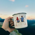 Personalized You and Me We Got This Couple Love Enamel Mug Strong and Long-lasting Birthday Valentine's Day