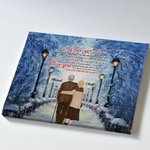 Personalized I Love You Forever and Always Natural Scenery World of Ice and Snow Poster Frameless Painting Valentine's Day Gift Decorative Painting