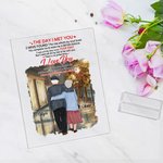 Déclaration d'amour personnalisée I Love You Forever and Always Gorgeous Night Scene of the City Acrylic Plaque Birthday Gift House Decorations