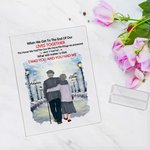 Plaque Acrylique Personnalisée Je t'avais et tu m'avais Promenade dans la rue par temps de neige Scène Romantique Cadeau d'Anniversaire Décoration de Maison