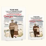 Personalized Love You Longer Old Couple Seaside Walk Acrylic Plaque Anniversary Gift House Decorations