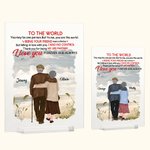 Personalised I Love You My Life Partner Seaside Vacation Old Couple Acrylic Plaque Valentine's Day Gift Acrylic Decoration