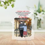 Déclaration d'amour personnalisée I Love You Forever and Always Gorgeous Night Scene of the City Acrylic Plaque Birthday Gift House Decorations