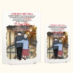 Déclaration d'amour personnalisée I Love You Forever and Always Gorgeous Night Scene of the City Acrylic Plaque Birthday Gift House Decorations