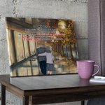 Personlig Til min mann Til min kone Jeg elsker deg Høstløv Plakat Rammeløst maleri Par Gave Veggdekorasjon