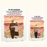 Personalised To My Husband To My Wife Love Declaration Sunset Nature Scenery Beach Acrylic Plaque Time Commemoration Acrylic Decoration