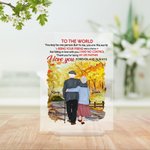 Plaque acrylique personnalisée Inextricable Love Old Couple Forever And Always Anniversary Desk Ornament