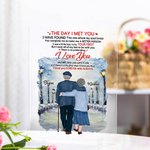 Plaque acrylique personnalisée I Love You Forever and Always Winter Sonata Snow Day Milestone Acrylic Decoration