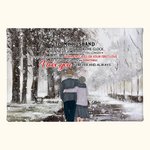 Personnalisé je souhaite que je pourrais retourner l'horloge vieux Couple retour affiche sans cadre peinture saint valentin cadeau chambre décor