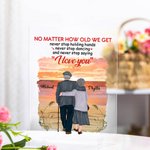Personalized Love Poem No Matter How Old We Get Never Stop Saying I Love You Acrylic Plaque Valentine's Day Gift Desk Ornament