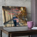 Personalized My Life Partner I Love You Forever and Always City ​​Night View Poster Frameless Painting Valentine's Day Gift Room Decor