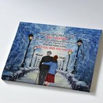 Personalised I Had You And You Had Me Street Walking on a Snowy Day Romantic Scene Poster Frameless Painting Valentine's Day Gift Decorative Painting