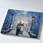 Personnalisé je t'aime pour toujours et toujours hiver Sonate neige jour affiche sans cadre peinture saint valentin cadeau peinture décorative
