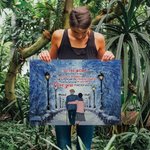 Personalized World of Ice and Snow Old Couple Back Poster Frameless Painting Couple Gift Wall Decor