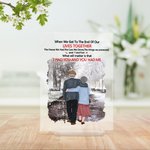 Citations d'amour personnalisées Je t'ai eu et tu m'as eu Scène de neige Plaque acrylique Cadeau commémoratif Décoration acrylique
