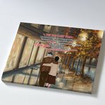 Personalised The Day I Met You Old Couple Back Autumn City Night Poster Frameless Painting Couple Gift Wall Decor