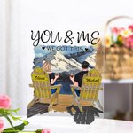 Personalized You and Me We Got This Summer Vacation Couple on Chairs Acrylic Plaque Anniversary Gift Desk Ornament
