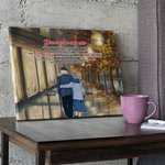 Personnalisé vous êtes le seul vieux Couple arrière ville vue de nuit affiche sans cadre peinture cadeau d'anniversaire peinture décorative