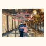 Personalized My Life Partner I Love You Forever and Always City ​​Night View Poster Frameless Painting Valentine's Day Gift Room Decor