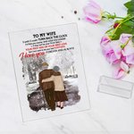 Plaque acrylique personnalisée Turn Back The Clock Love You Longer Shady Path Cadeau d'anniversaire Décoration acrylique
