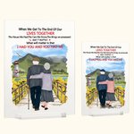 Personalised Leisurely Old Couple Sunflower Love Story Acrylic Plaque Anniversary Acrylic Decoration