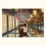 Personalised The Day I Met You Old Couple Back Autumn City Night Poster Frameless Painting Couple Gift Wall Decor