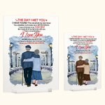 Plaque acrylique personnalisée I Love You Forever and Always Winter Sonata Snow Day Milestone Acrylic Decoration
