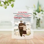 Personalised I Love You My Life Partner Seaside Vacation Old Couple Acrylic Plaque Valentine's Day Gift Acrylic Decoration