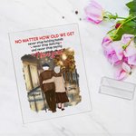 Déclaration d'amour personnalisée Poésie lyrique Je t'aime Nuit d'automne Plaque acrylique Commémoration du temps Décorations de maison