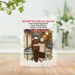 Déclaration d'amour personnalisée Poésie lyrique Je t'aime Nuit d'automne Plaque acrylique Commémoration du temps Décorations de maison